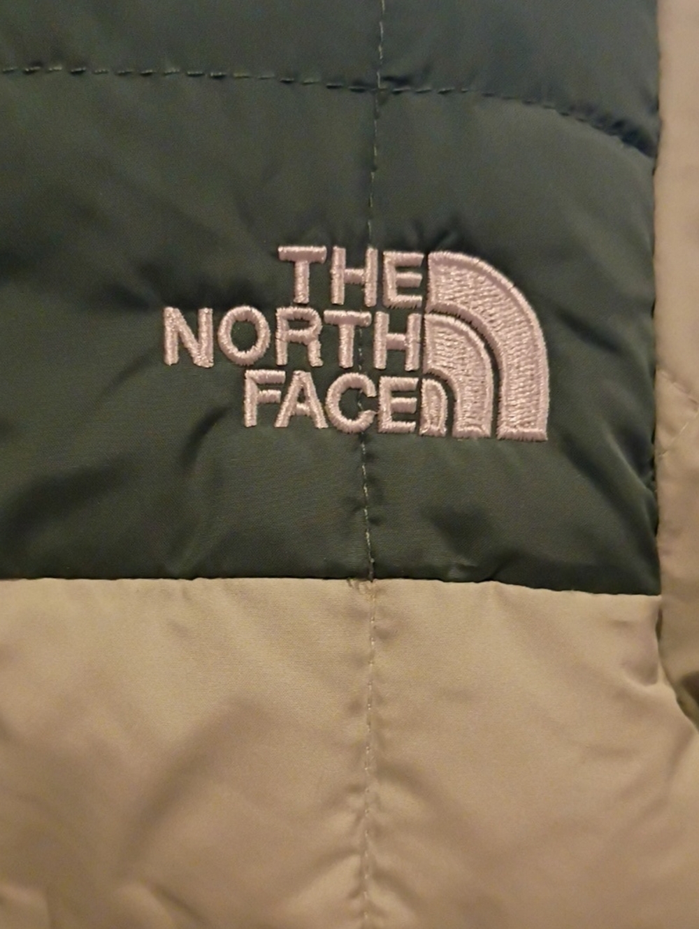 The North Face Kids Two-Tone Puffer Thermoball in Mint and Light Green